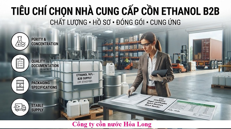 Cồn Ethanol Cho Khách Hàng B2B – Giải Pháp Cung Ứng Ổn Định Cho Doanh Nghiệp